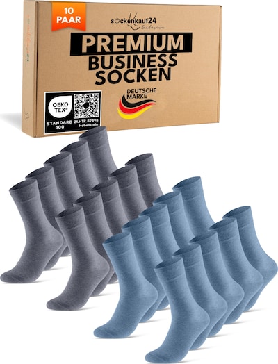 sockenkauf24 Socken 'Business Socken' in 35-38 in blue denim, Produktansicht