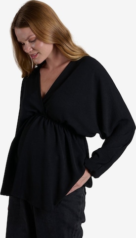 LYN MAMA Bluse in Schwarz: Vorderseite