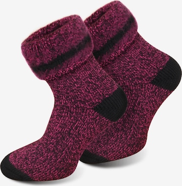 Polar Husky Socks 'Extrem Hot' in Pink: front