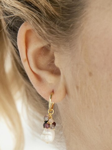 Luxenter Earrings 'Sahme' in White