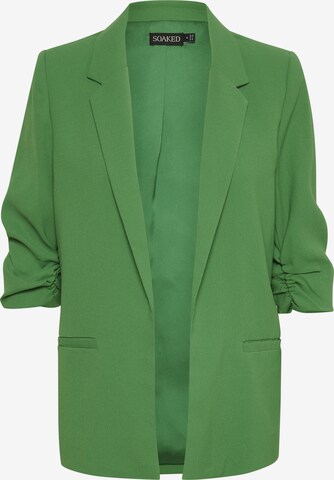 Blazer 'Shirley' SOAKED IN LUXURY en vert : devant