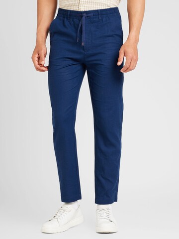 Springfield Regular Chino 'RECONSIDER' in Blauw: voorkant