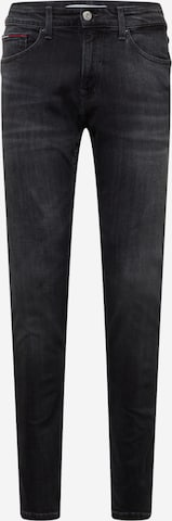 Tommy Jeans Slimfit Jeans 'Scanton' in Zwart: voorkant