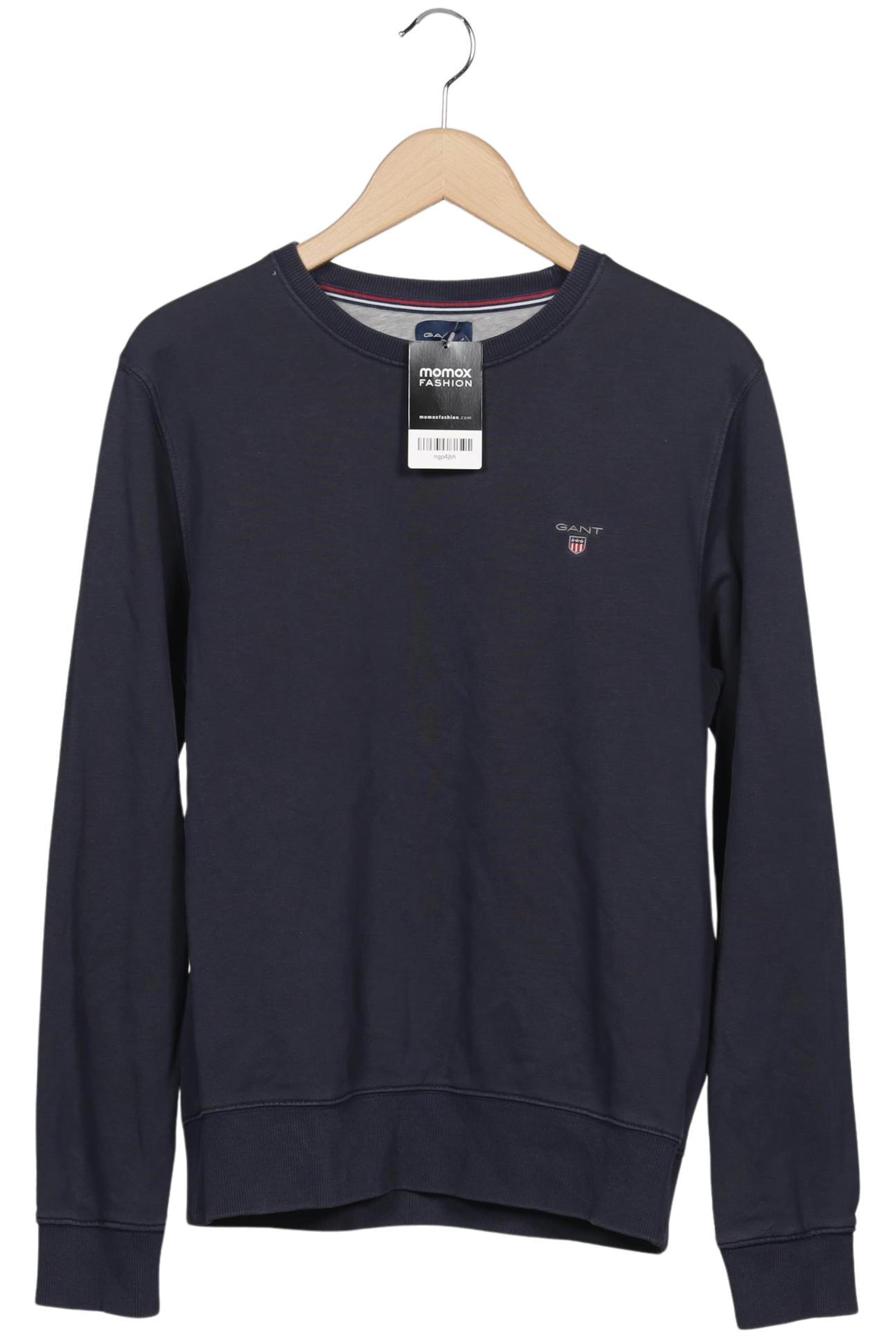 GANT Sweatshirt & Zip-Up Hoodie in M in Blue: front