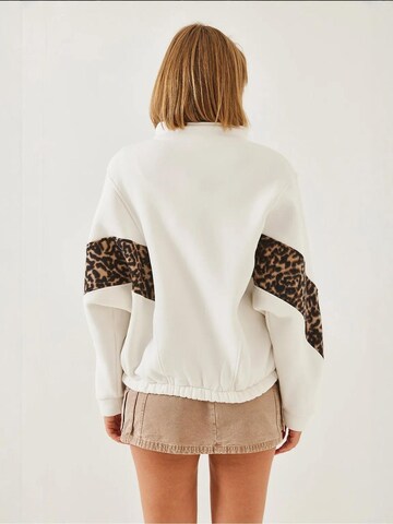 Bianco Lucci - Casaco em moletão em branco