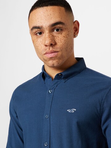 HOLLISTER Regular fit Business shirt in Blue