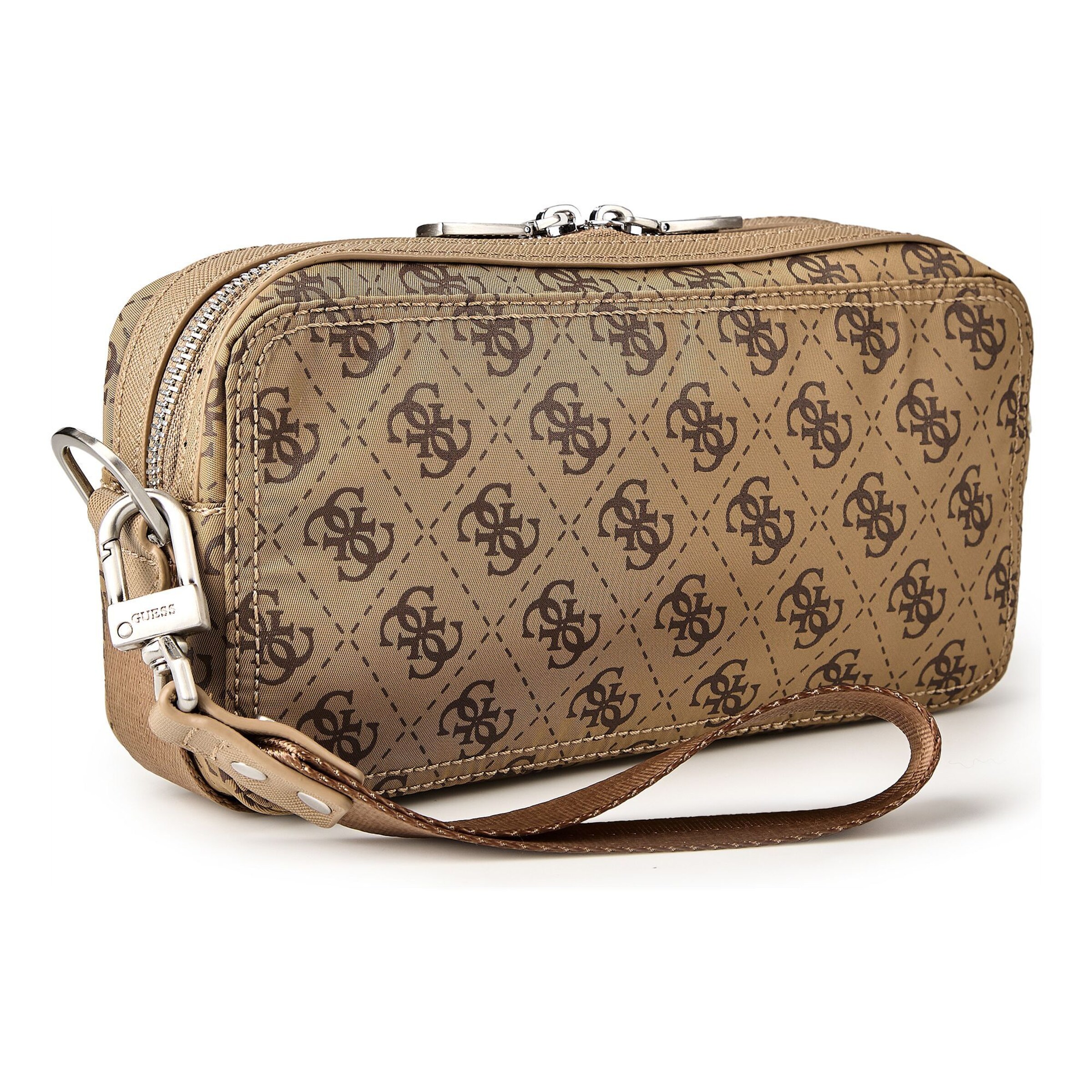GUESS Schoudertas 'Berlin' in Bruin