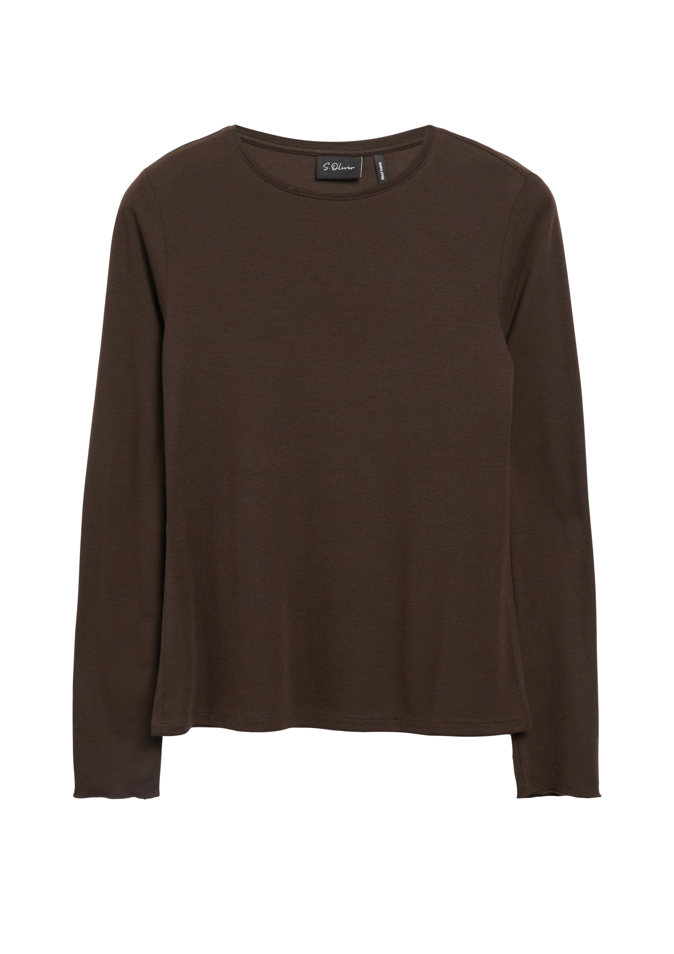 s.Oliver Shirt in Braun: Vorderseite