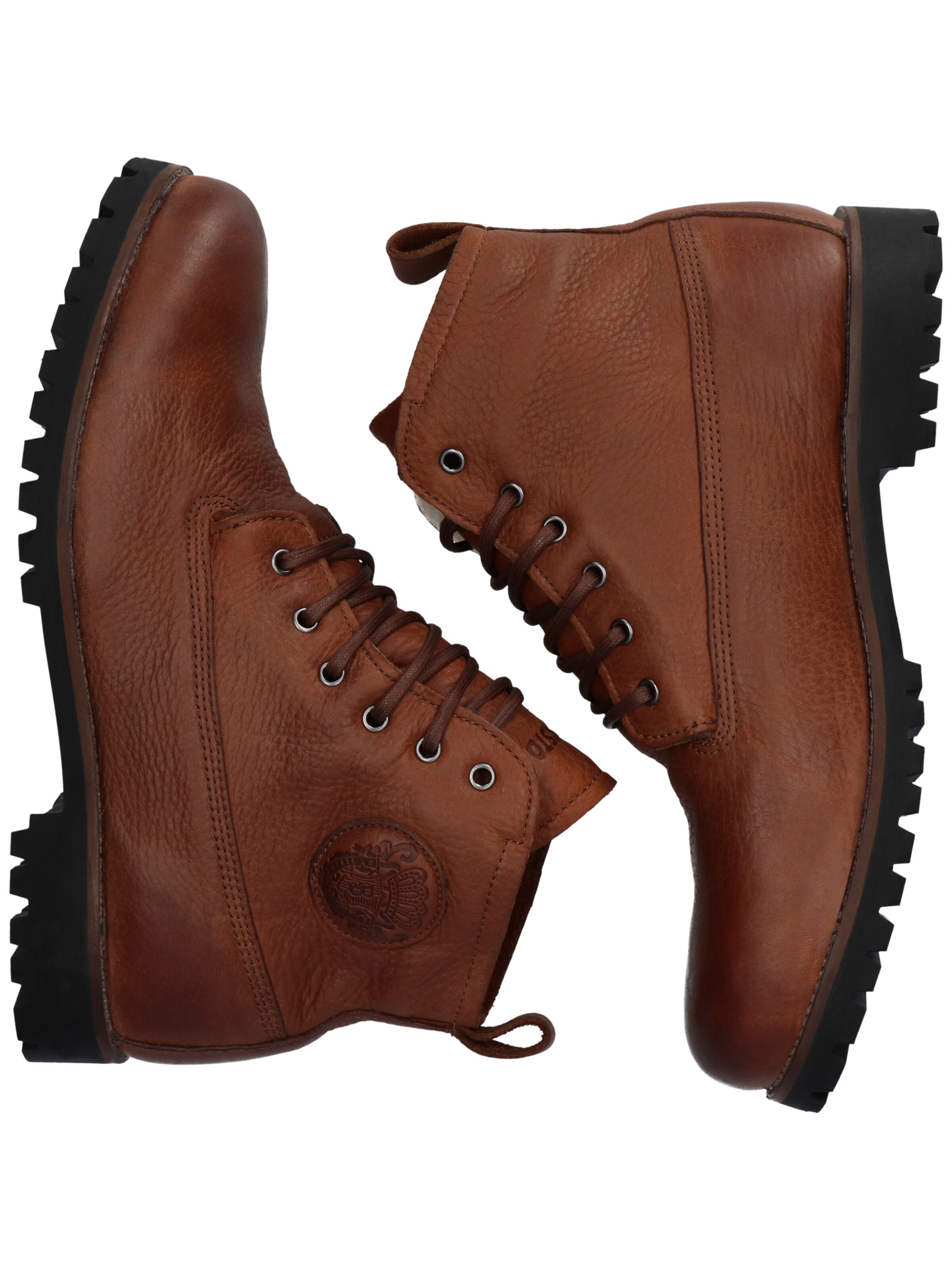 BLACKSTONE - Botas com atacadores 'Colin SG31' em castanho