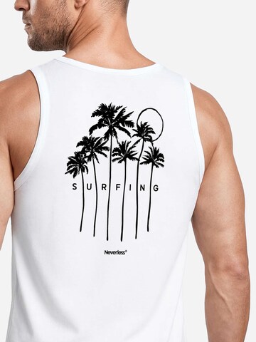 Neverless Shirt 'Palms Surfing'‌‌‌‌‌‌ in Weiß