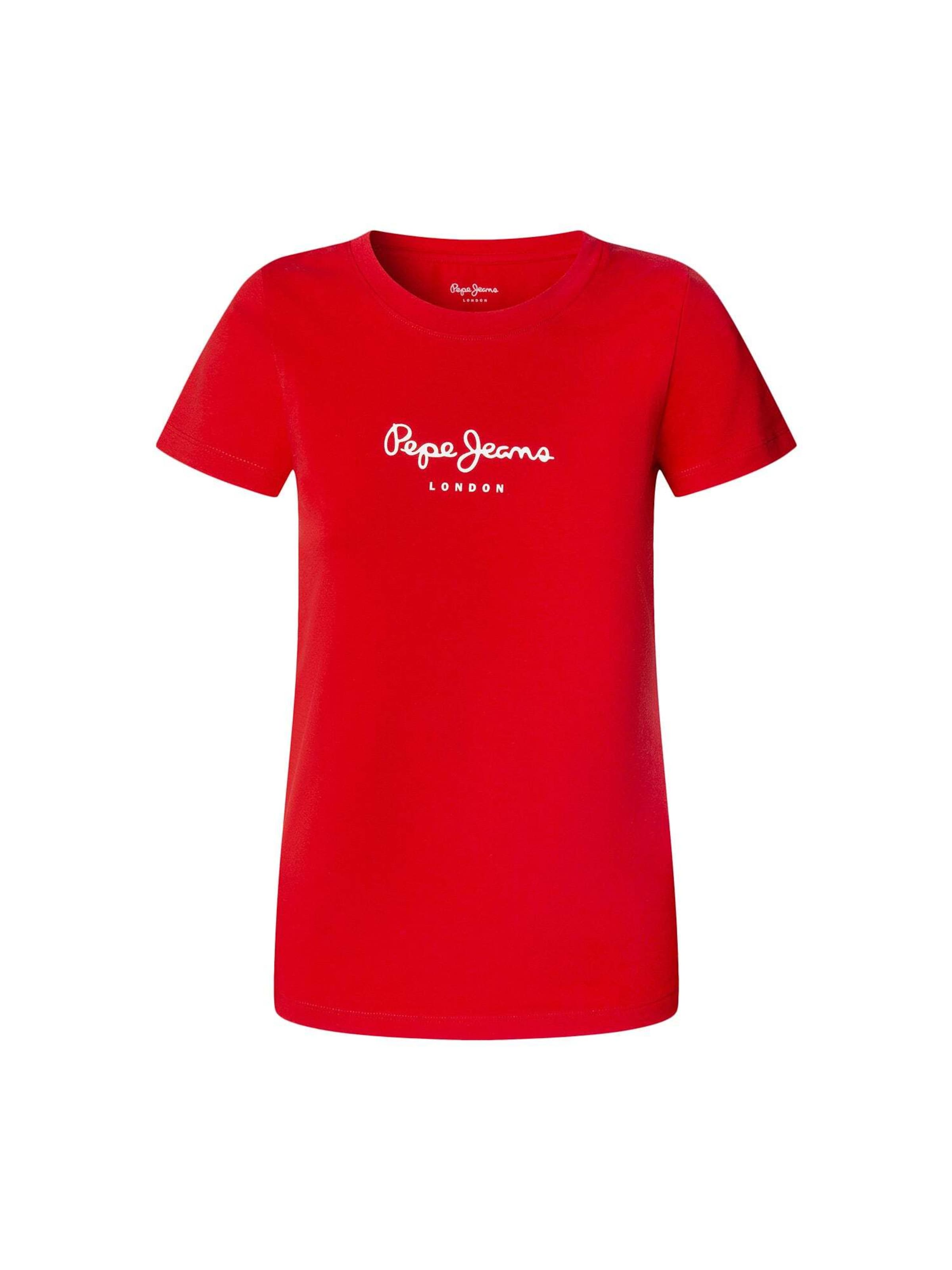 Pepe Jeans T-Shirt &#x27;New Virginia&#x27; in Rot: Vorderseite