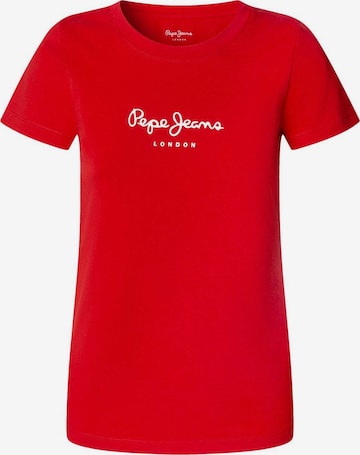 Pepe Jeans - Camisa 'New Virginia' em vermelho: frente