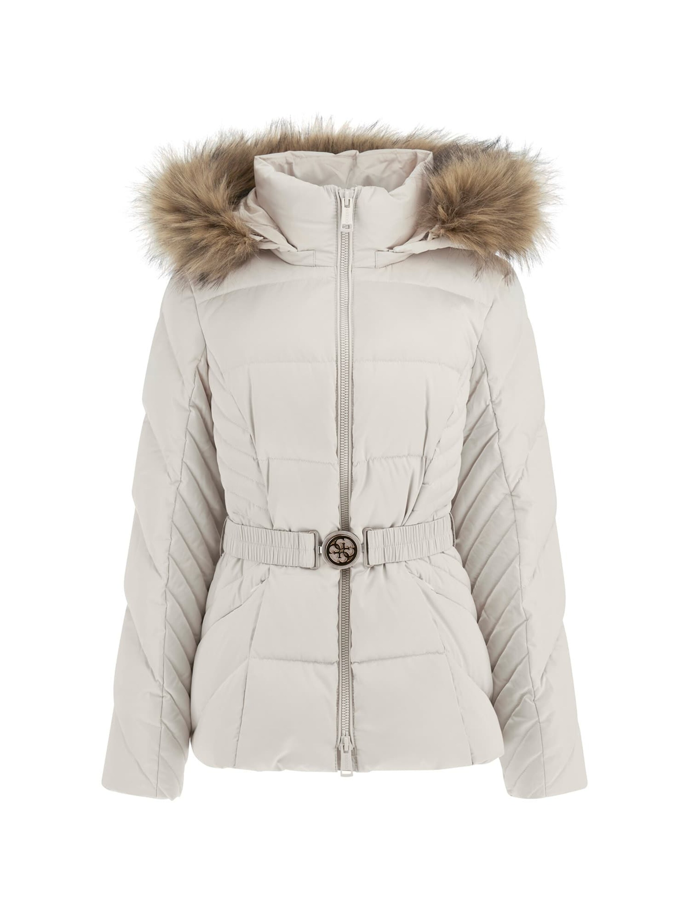 GUESS Winter Jacket NEW OLGA in Cream ABOUT YOU