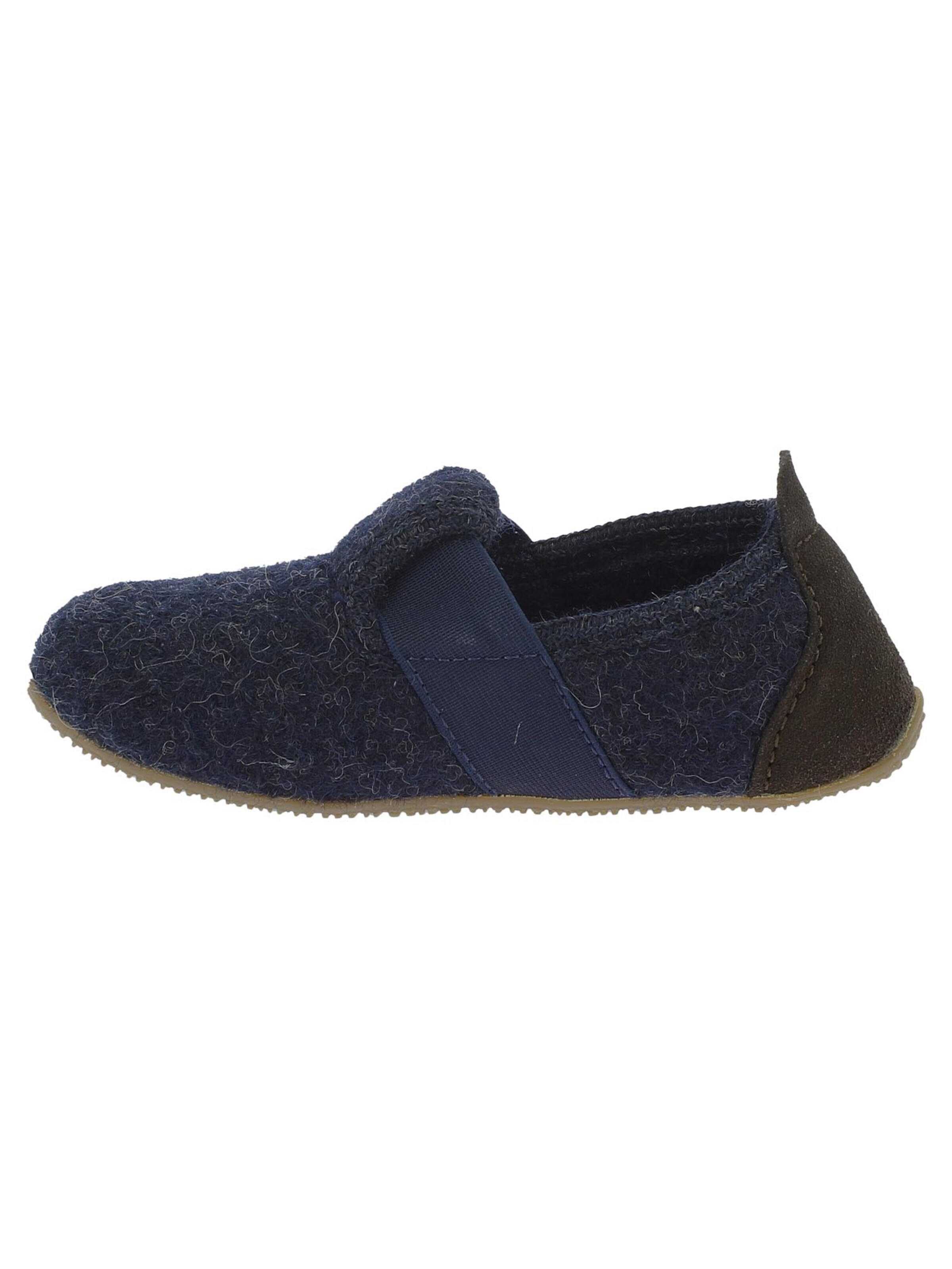 Living Kitzbühel Huisschoenen 'T-Modell Schurwolle' in Blauw