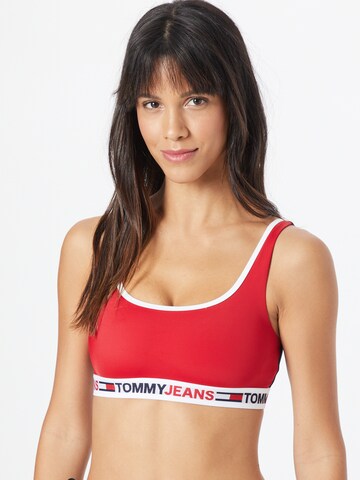 Tommy Hilfiger Underwear - Soutien Bustier Top de biquíni em vermelho: frente