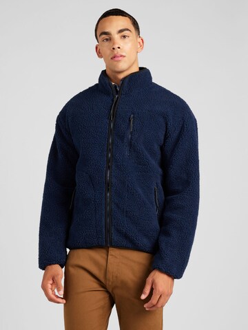 BLEND Zip-Up Hoodie in Blue: front