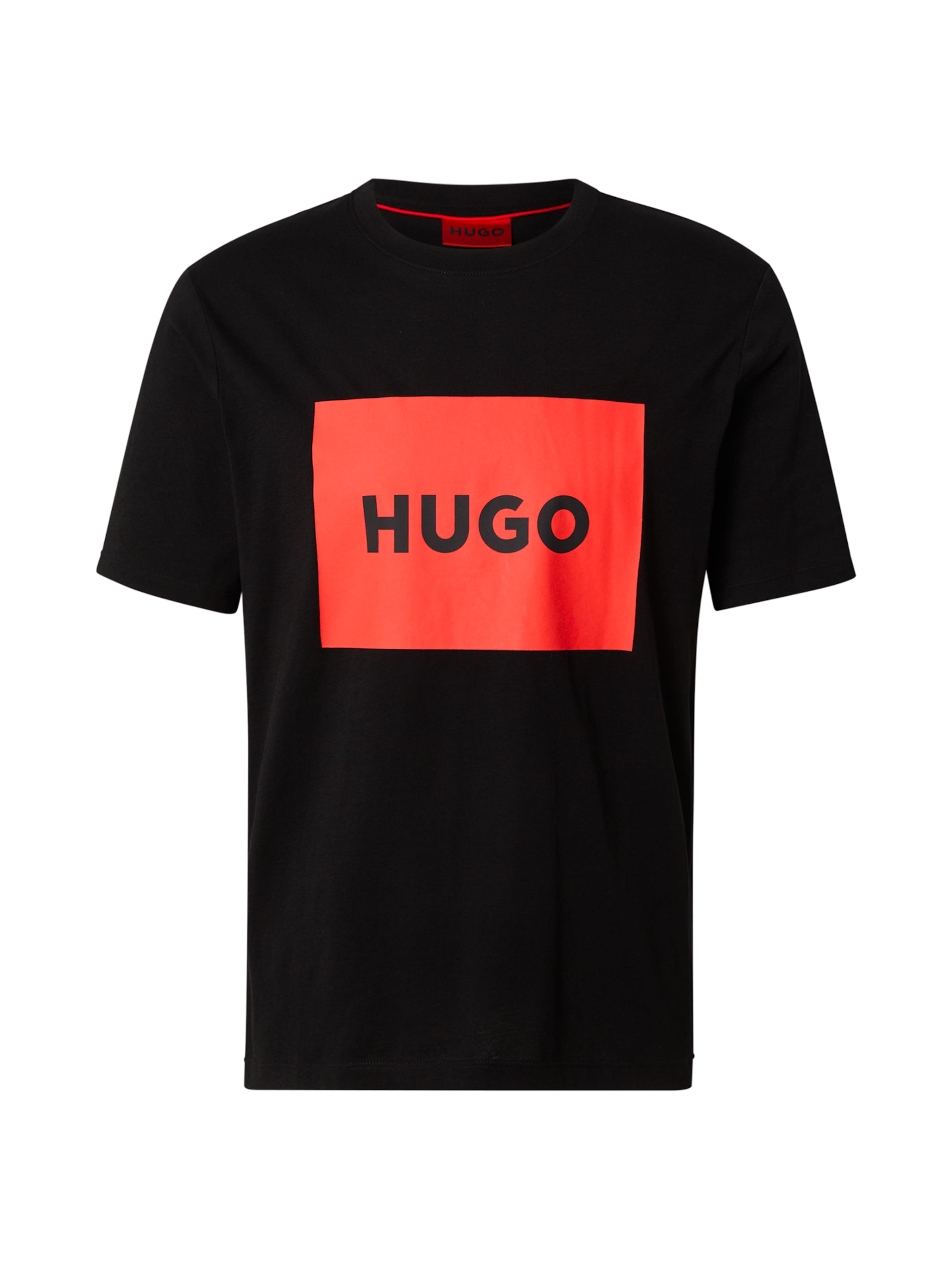 HUGO - Camiseta 'Dulive222' en negro: frente