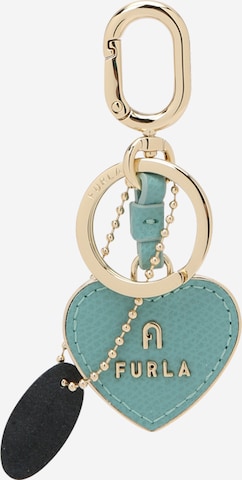 FURLA Key Ring 'CAMELIA' in Green: front