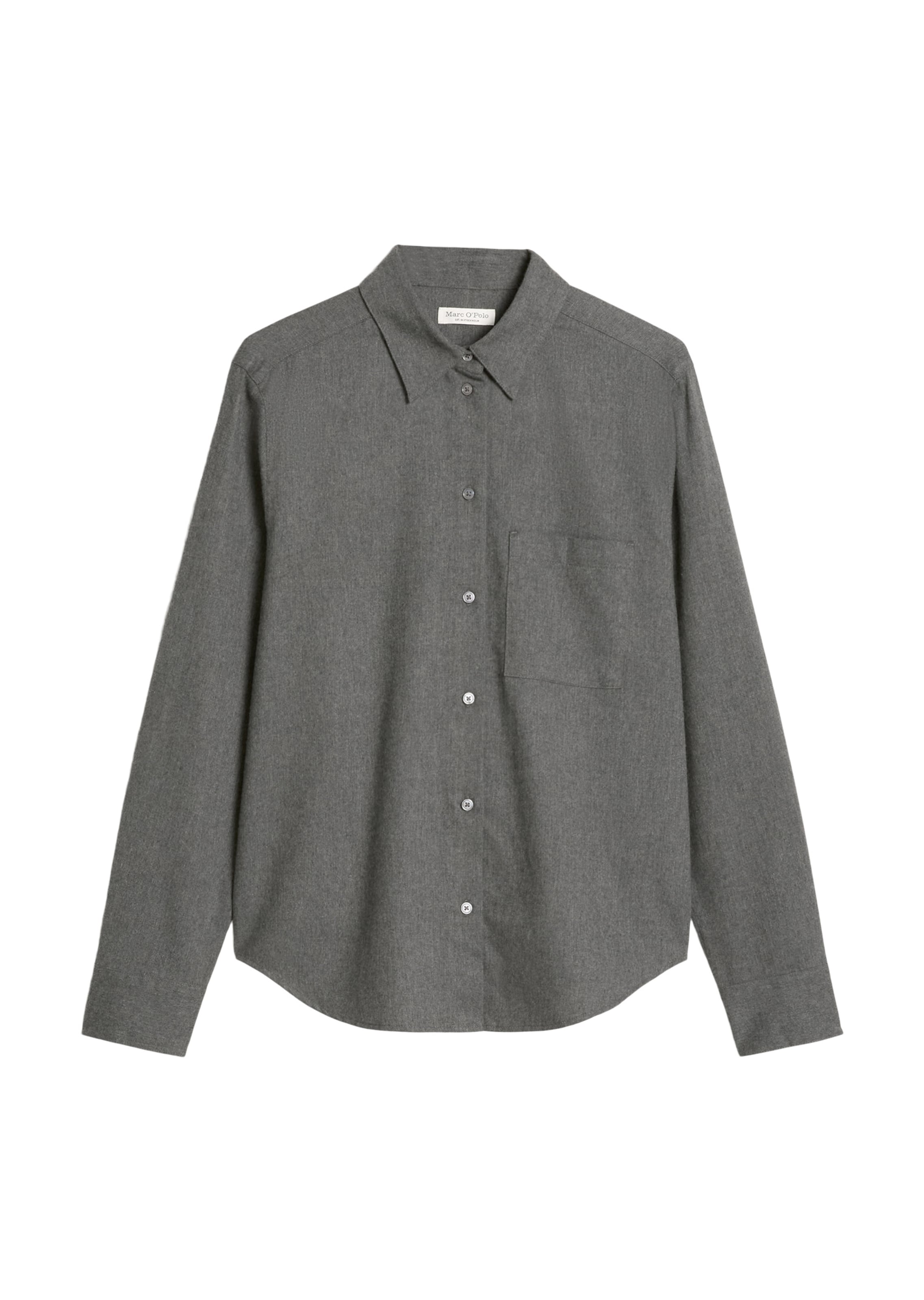 Marc O'Polo Bluse in dunkelgrau, Produktansicht