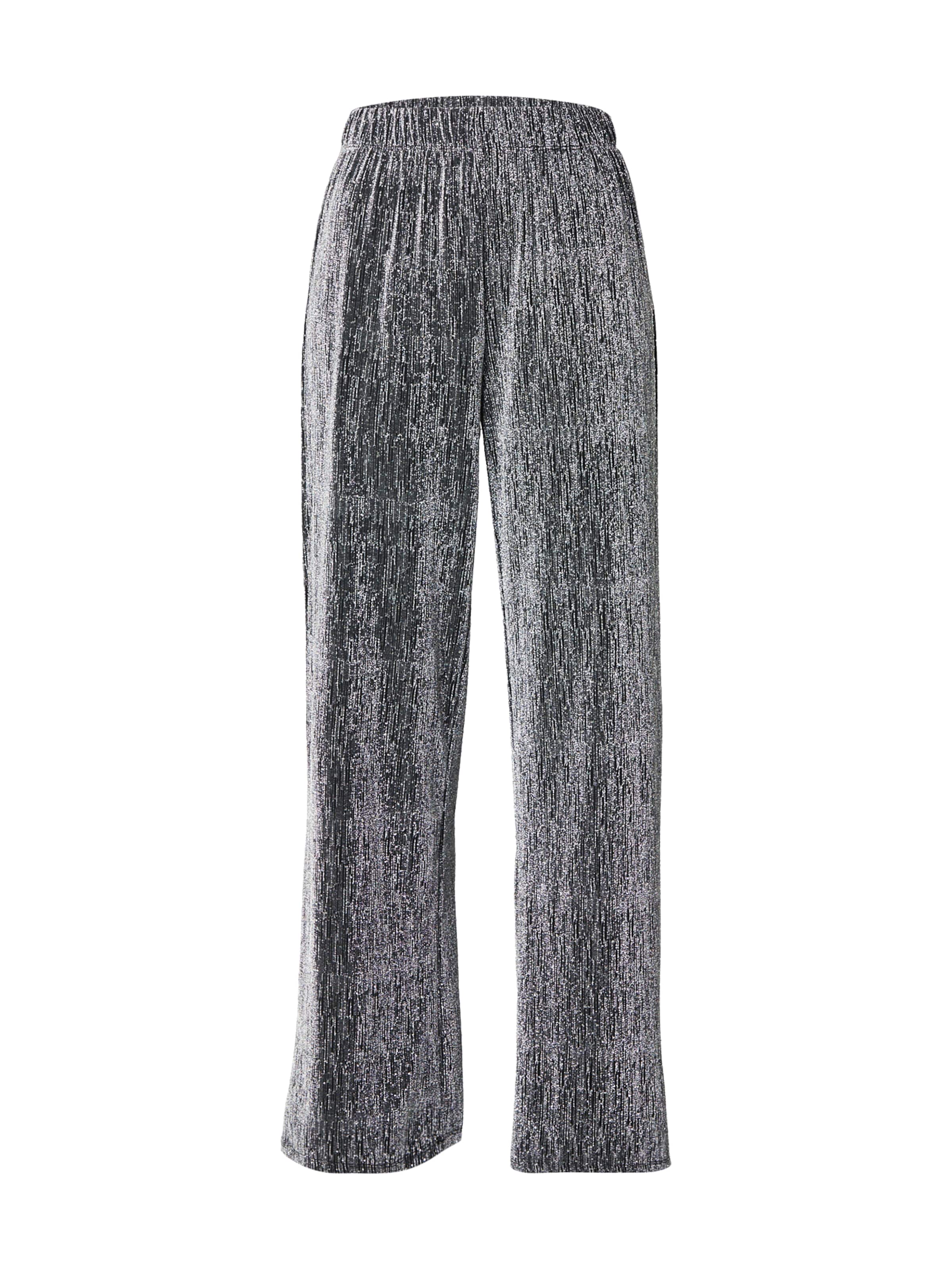 PIECES Široký strih Nohavice 'PCMAEVE' - Čierna: predná strana