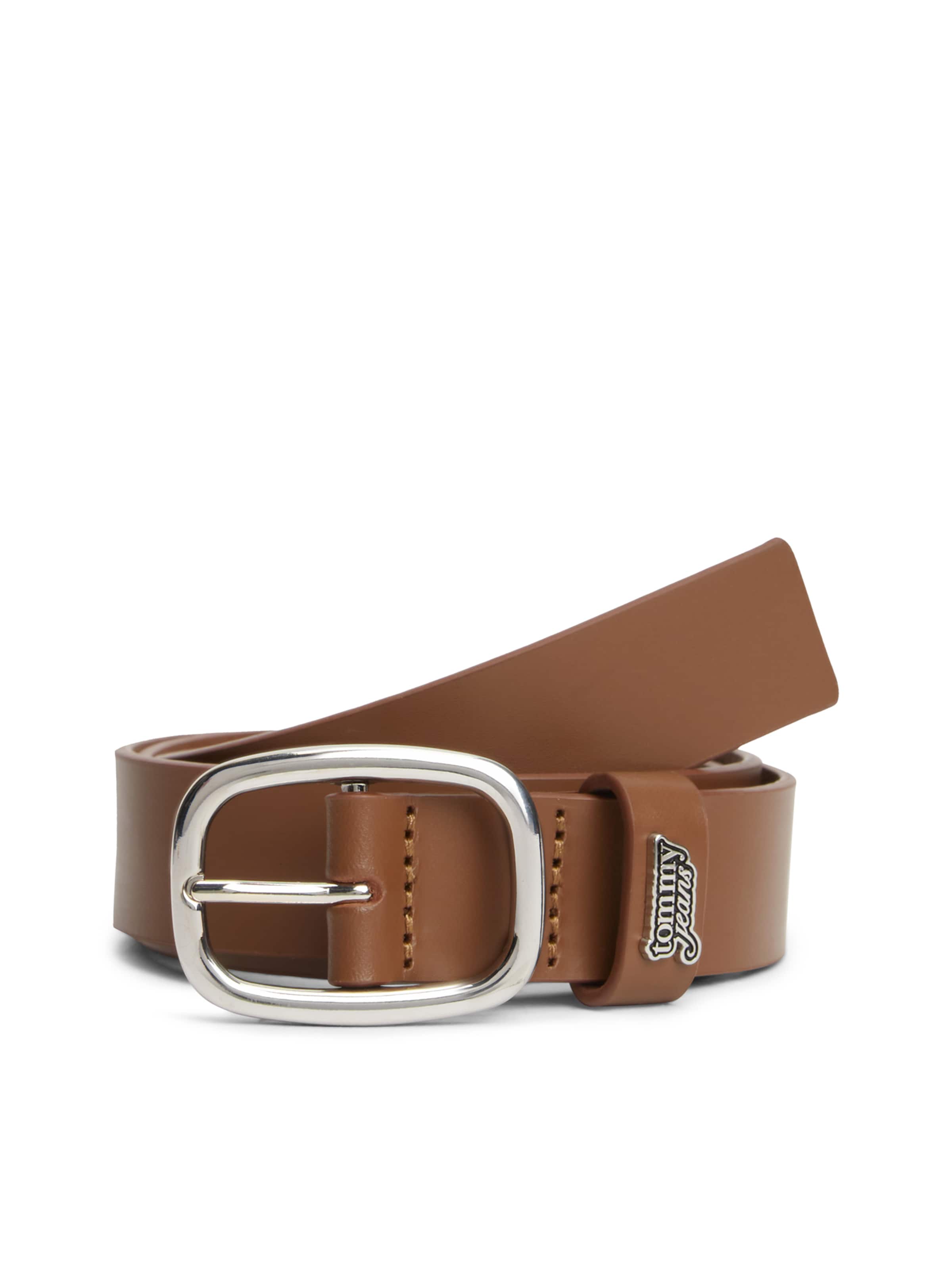 Tommy Jeans Belt in Brown: front