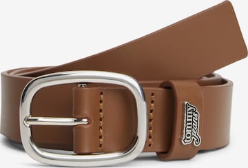 Tommy Jeans Belt in Brown: front