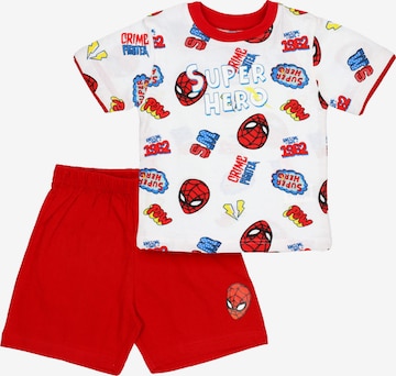 Baby Sweets Schlafanzug 'Spiderman' in Rot: Vorderseite