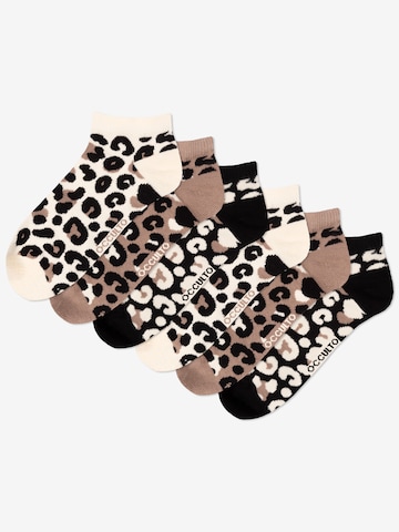 Occulto Ankle Socks 'Kira' in Brown