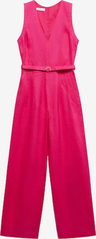 MANGO Jumpsuit 'Nan' in Roze: voorkant