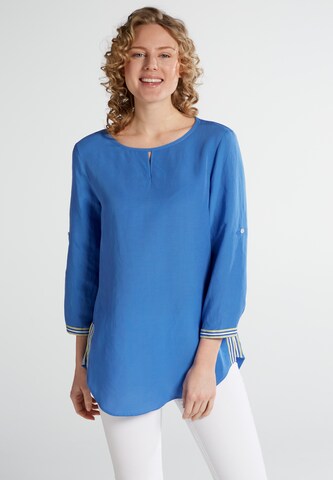 ETERNA Blouse in Blauw: voorkant