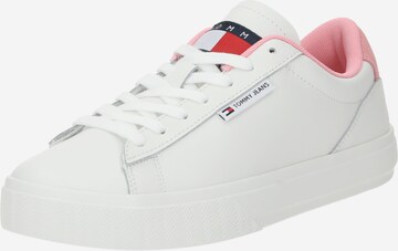 Tommy Jeans Låg sneaker 'Essential' i rosa: framsida