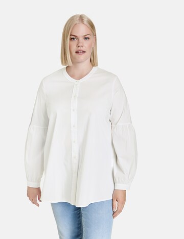 SAMOON Blouse in White: front