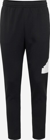 ADIDAS SPORTSWEAR Tapered Sportbroek in Zwart: voorkant