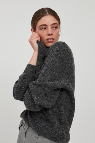 ICHI Sweater in Grey: front