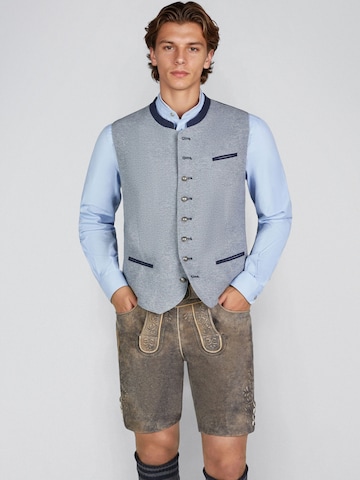 Gilet folklorique 'Haldis' SPIETH & WENSKY en bleu : devant