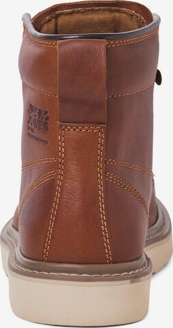 JACK & JONES Veterboots 'Wald Gate' in Bruin