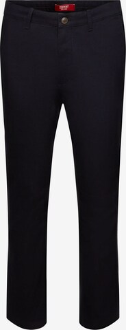 Coupe slim Pantalon chino ESPRIT en bleu : devant