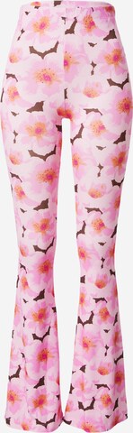 CATWALK JUNKIE Flared Broek in Roze: voorkant