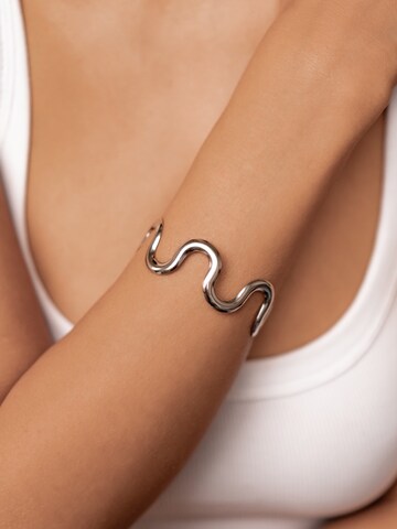 Hey Happiness - Pulsera 'Wavy Flow' en plata