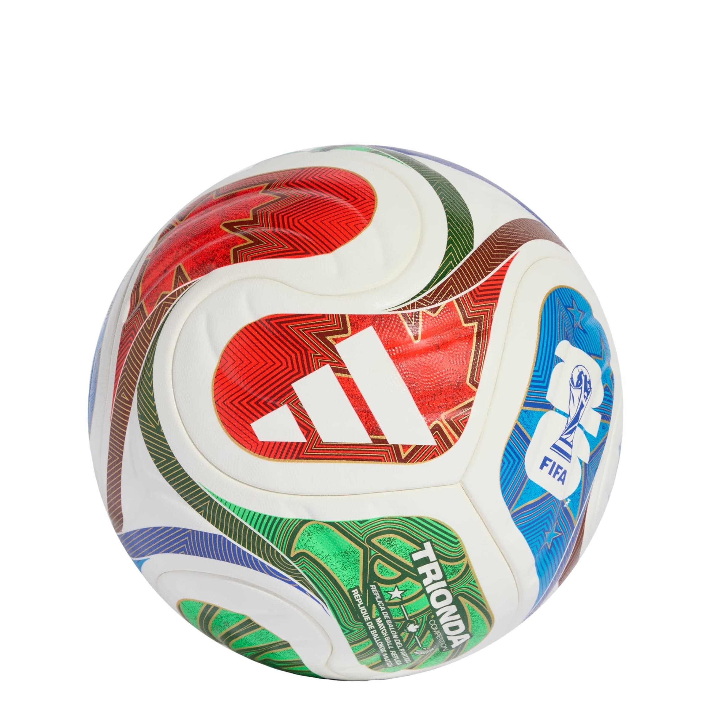 Pallone 'FIFA WM 26™ Trionda Competition' ADIDAS PERFORMANCE di colore blu / verde / rosso / bianco, Visualizzazione prodotti