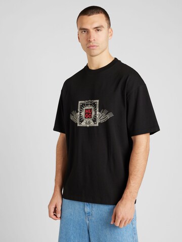 T-Shirt 'Deytimo' HUGO en noir : devant
