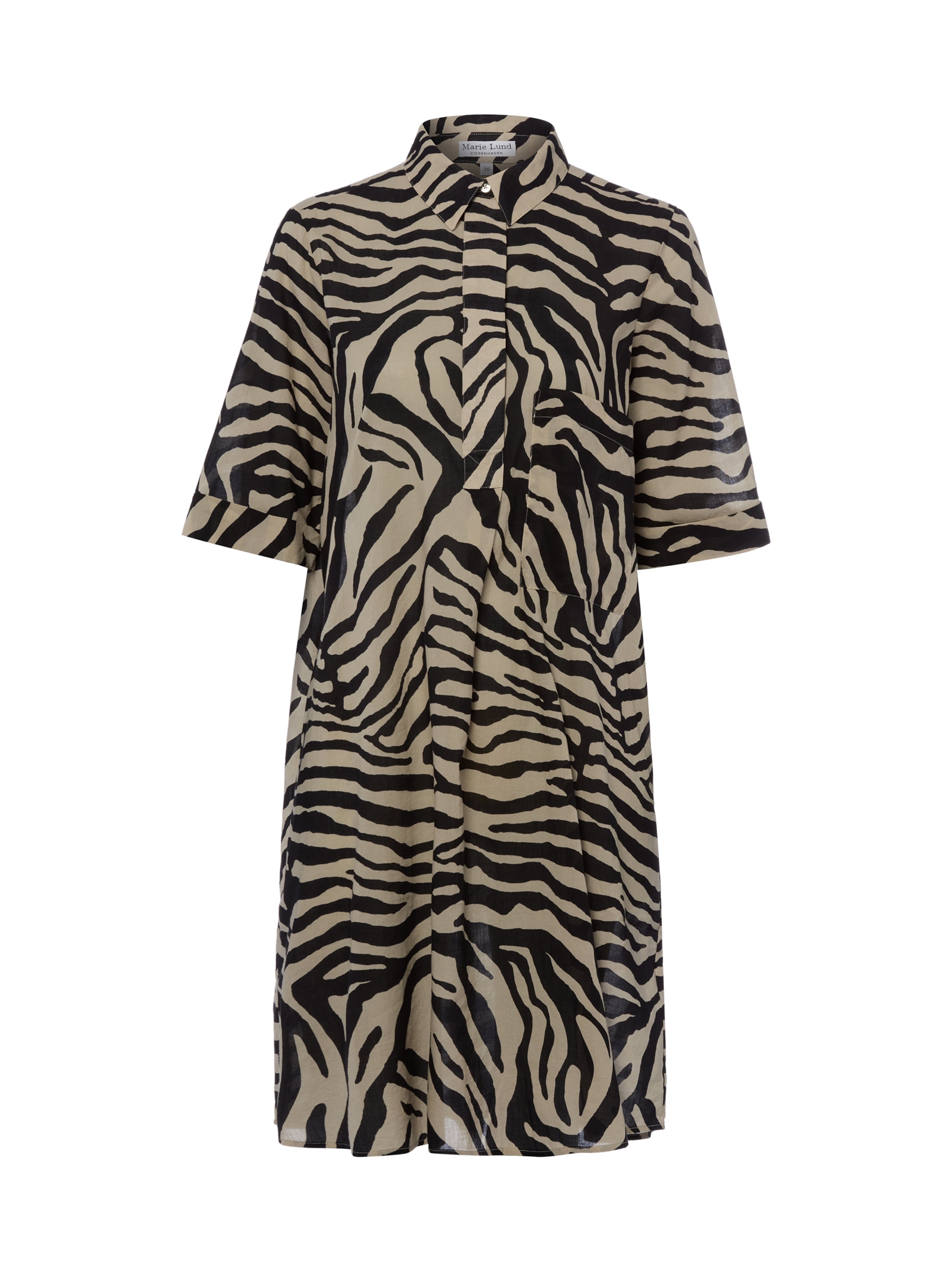 Marie Lund Kleid in Schwarz: Vorderseite