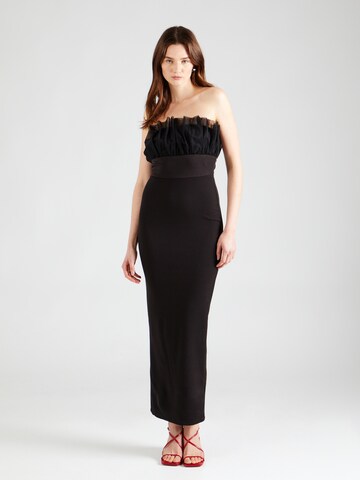 Skirt & Stiletto Evening Dress 'Ivy' in Black: front