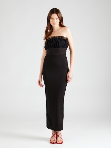 Skirt & Stiletto Evening Dress 'Ivy' in Black: front