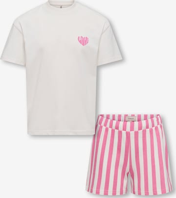 ONLY GIRLS Schlafanzug 'KOGRILA' in Pink: Vorderseite