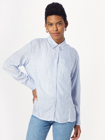 TOM TAILOR Blouse in Blauw: voorkant