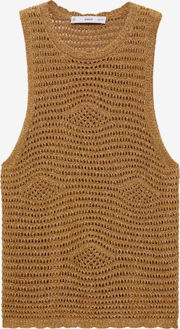 MANGO Stricktop 'OSIO' in Gold: Vorderseite