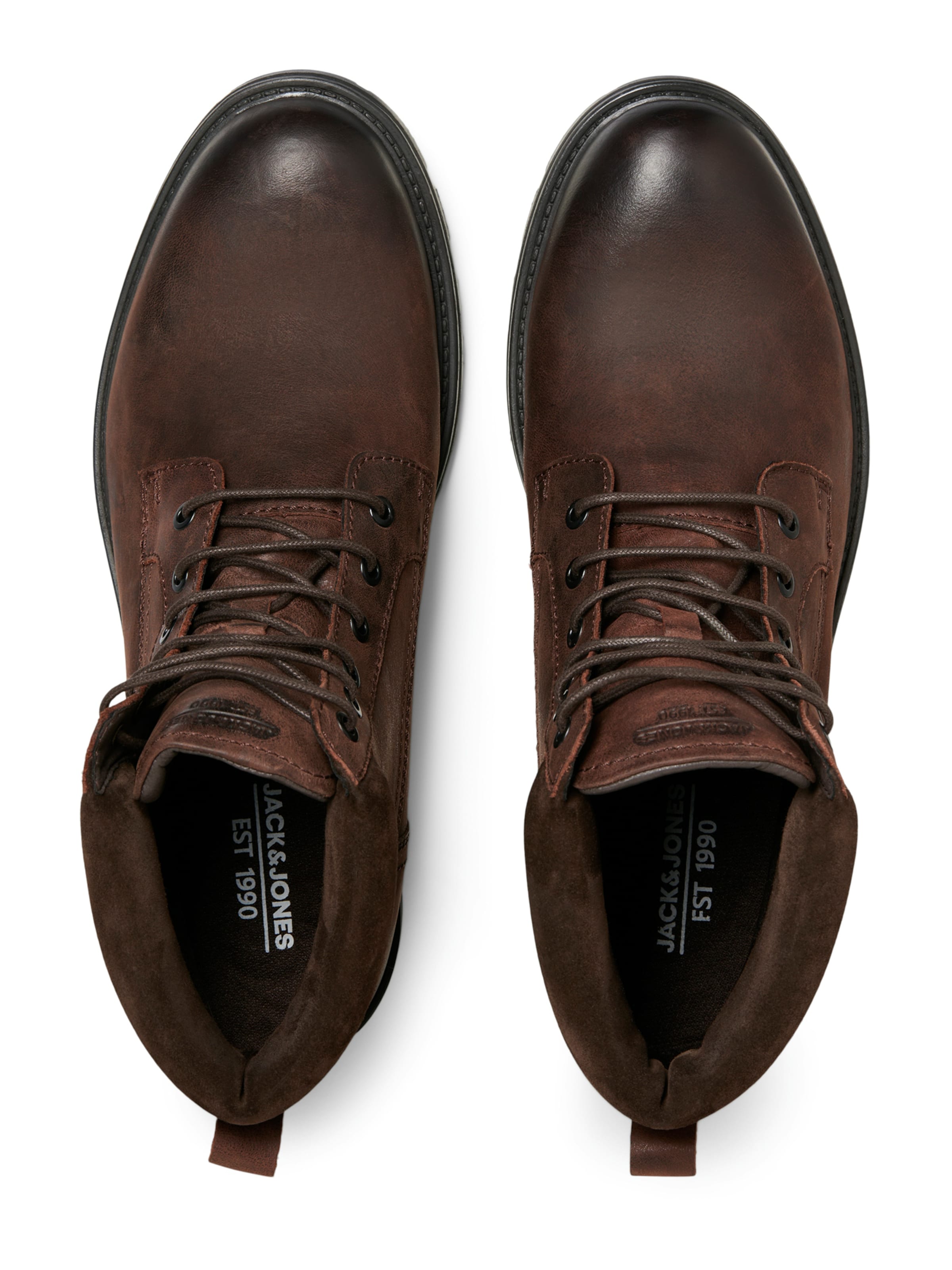 JACK & JONES Lace-Up Boots 'JFWCRANFIELD' in Brown