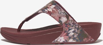 FitFlop T-Bar Sandals 'Dianette' in Red: front