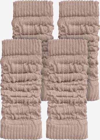 Manchettes normani en beige : devant